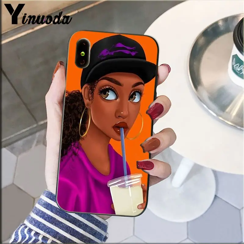 Colorful art african girl Printing