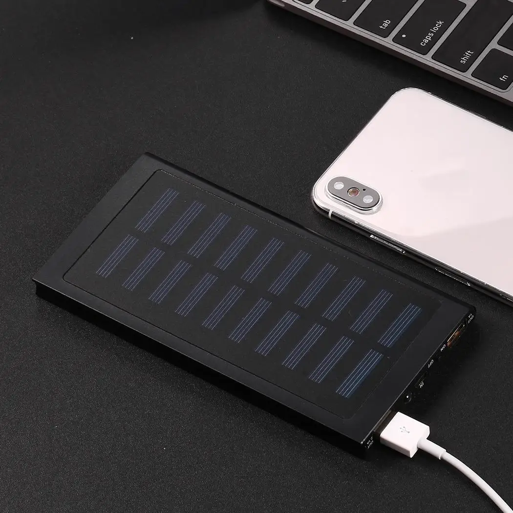 8000 mAh USB переносная солнечная батарея светодиодная подсветка для зарядного устройства Солнечная Повседневная банка питания универсальная высокая скорость преобразования