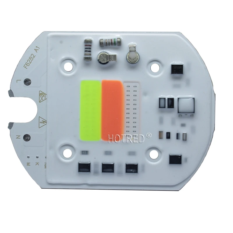 Светодиодный RGB чип COB цветной 30 Вт 220 В вход умный IC для DIY прожектор Точечный