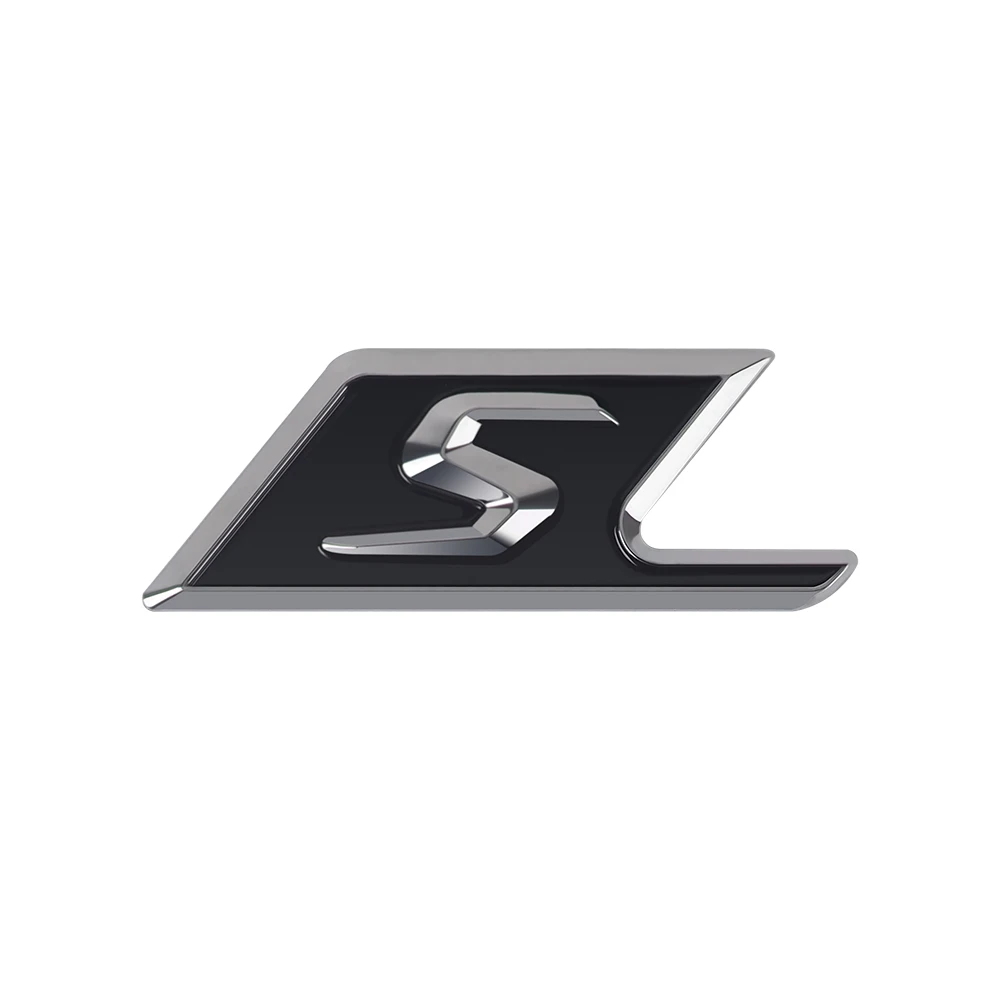 S значок багажника автомобиля логотип декор наклейка для Mercedes Benz AMG CLA CLK gla GLC GLE GT