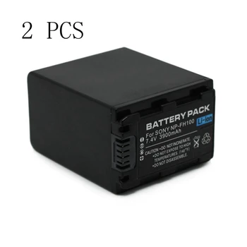 

WHCYonline 2Pieces 3900mAh NP-FH100 NPFH100 Camera Battery For SONY HDR-CX12E HDR-CX7E HDR-SR10E HDR-SR12E/SR11E HDRSR5E HDRSR7E