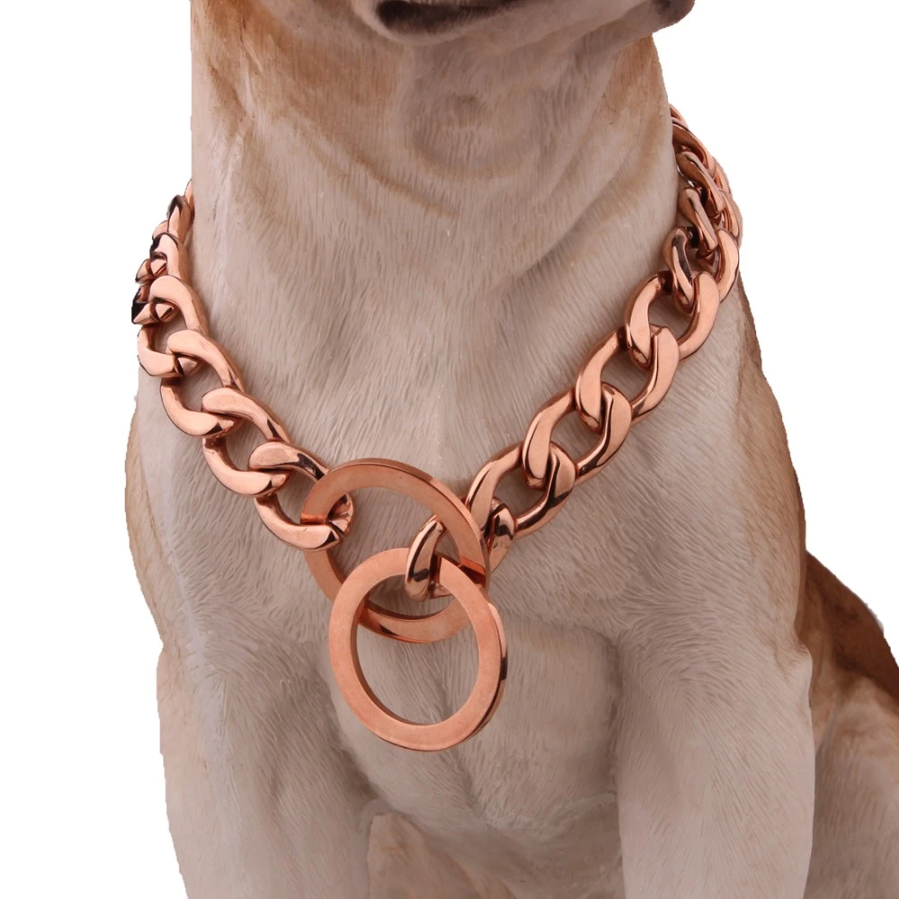 rose gold chain for dogs