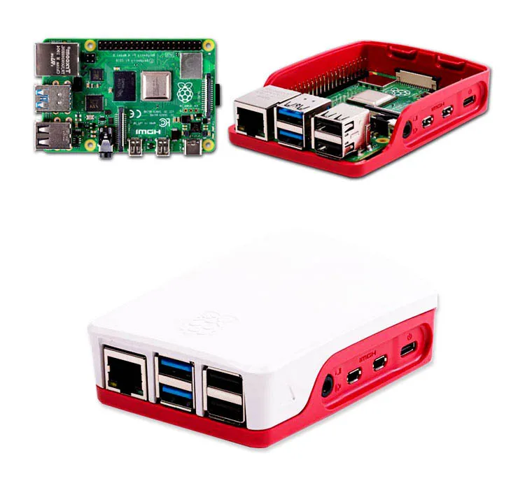 Raspberry Pi 4 Модель B 4B С оперативной памятью 4 ГБ 1,5 ГГц 2,4/5,0 ГГц wifi Bluetooth 5,0 чехол Охлаждающий радиатор источник питания