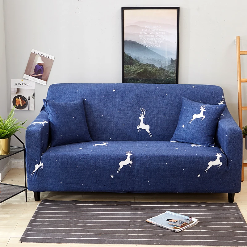 Deer Pattern Slipcover Stretch Four Season Sofa Covers Furniture Protector Loveseat Couch Cover