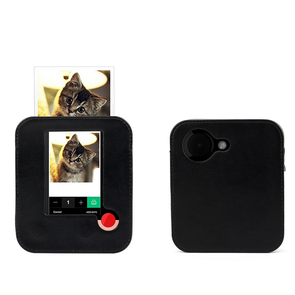 

New Style Black PU Leather Camera Cover Case For Polaroid POP Model Cameras Protective Shoulder Bag