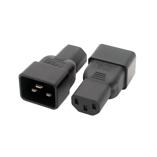 

IEC 320 C14 to C20 angled adapter,C19 to C13 AC Plug convert adapter,IEC PLUG Converter Adapter