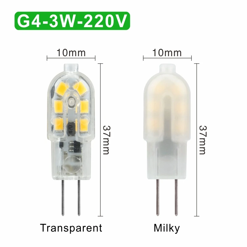 G4 G9 светодиодный светильник 3 Вт 5 Вт AC 220 В DC 12 В мини светодиодный светильник SMD2835 прожектор люстра высокое качество освещение заменить галогенные лампы - Испускаемый цвет: G4 3W 220V