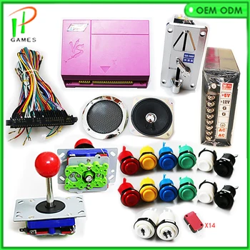 

DIY Jamma arcade cabinet kit HDMI 800 in 1 Mutli Game PCB Board Coin Acceptor ZIPPY joystick HAPP push Buttons coin acceptor