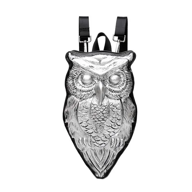 

2017 New Design 3D Owl Style PU Backpacks for Women Personality Shoulder Bags Crossbody Bags Casual Multifunction Leather Packs