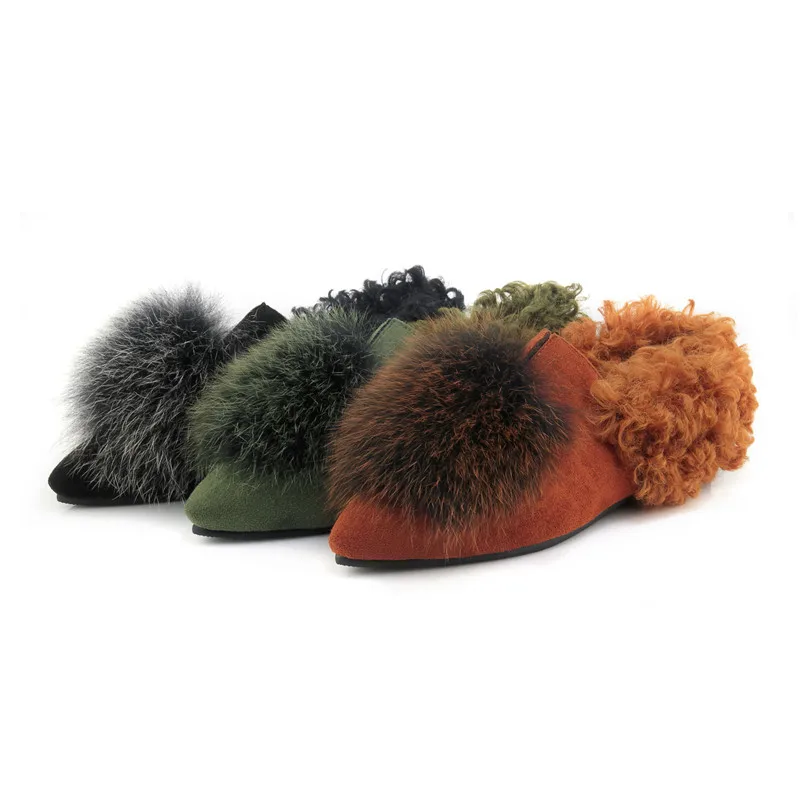 Odetina/Новинка 2018 года женская обувь на плоской подошве сезон осень зима лоферы с