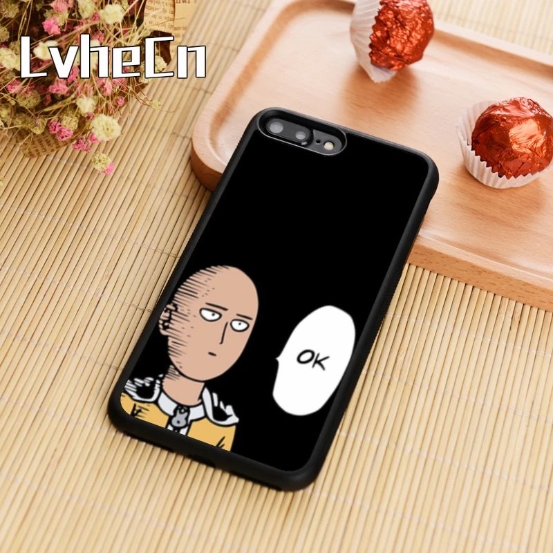 LvheCn Аниме One Punch Man Saitamas чехол для телефона iPhone 5 6 6s 7 8 plus 11 pro X XR XS max samsung S7 edge S8 S9 S10 |