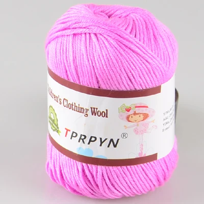 22 lotus pink Tprpyn 1 шт. = 50 г 132 метров младенческой Шелковый ручной вязаный кашемир пряжа крючком - Цвет: 22 lotus pink