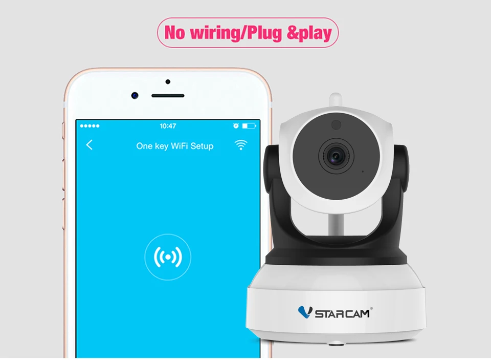 Original Vstarcam 720P IP Camera K24 Wifi Surveillance CCTV Security IR Night Vision PTZ Cam Mobile View small security cameras