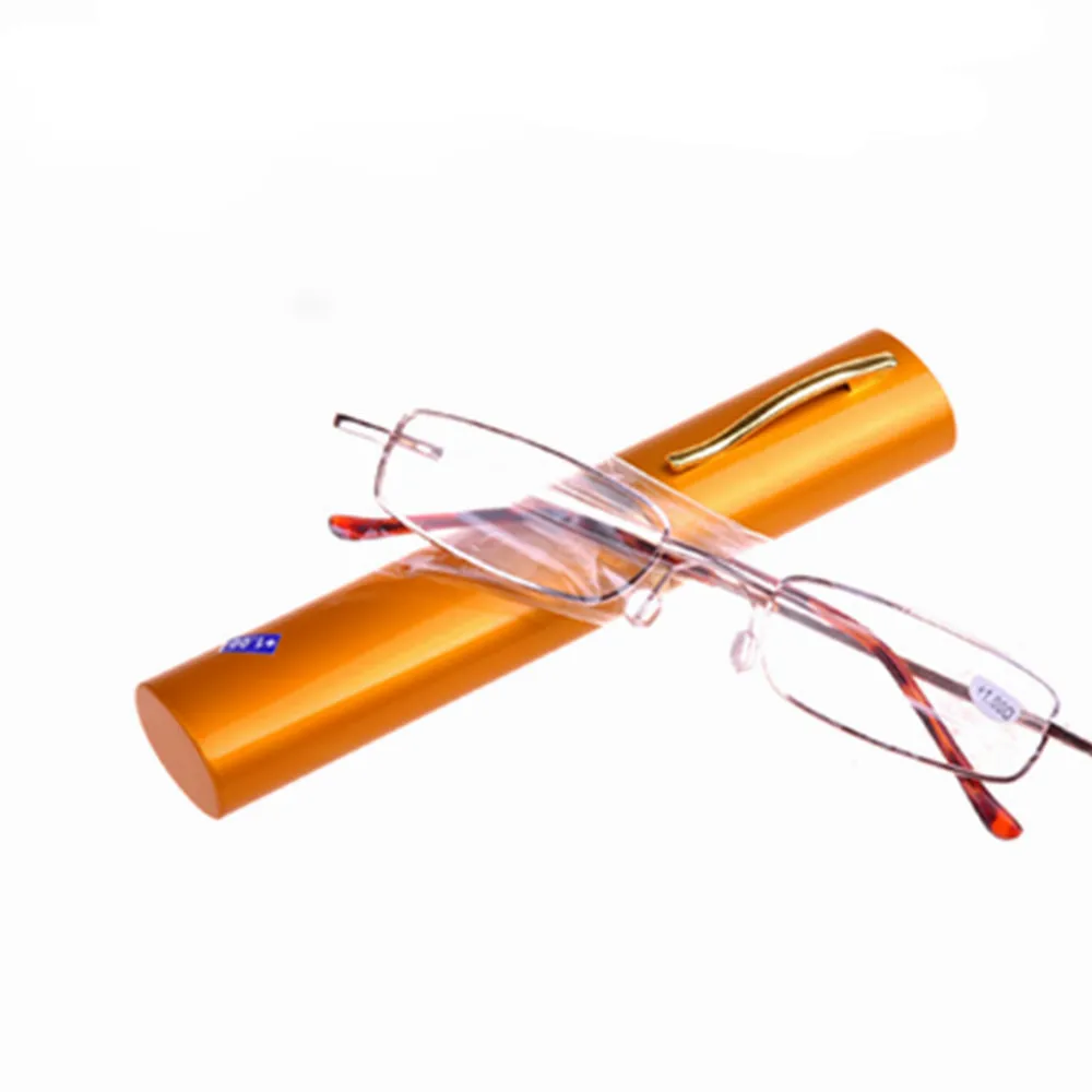Buy Reading Glasses Unisex Metal With Tube Case