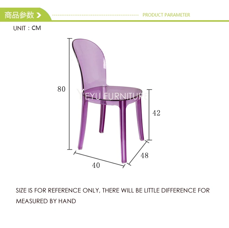 Современный дизайн прозрачный обеденный стул с или без подушки, мягкий кристалл прозрачный акриловый досуг кафе чердак стул 1 шт