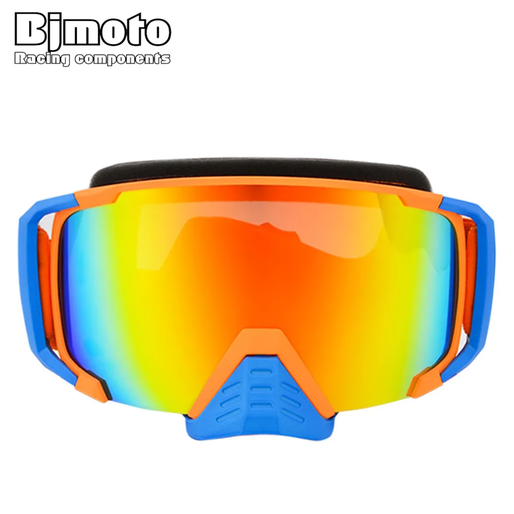 BJMOTO Unisex's Racing Goggles With Nose Guard Oculos MX Off Road Sport