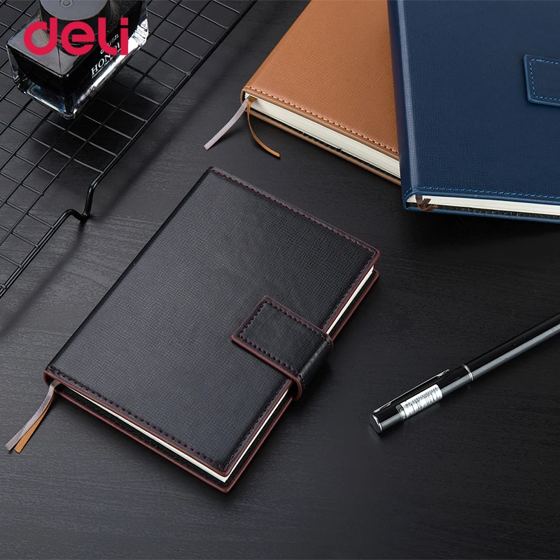 Deli Wholesale Elegant Business Leather Notebook For School Supplies