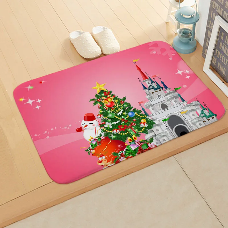 Merry Christmas Decoration Doormat Santa Claus Christmas Decoration for Home Happy New Year Xmas Navidad Decor