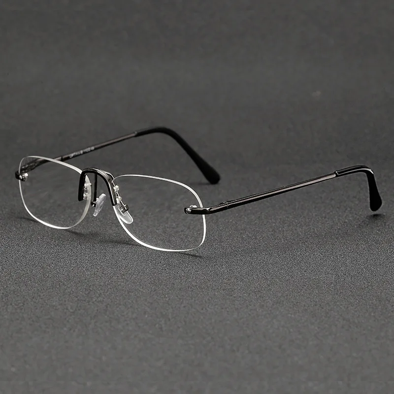

+1 +1.5 +2 to +4 Quality Reading Glasses Men Women Portable Rimless Ultra Light Business Presbyopia Frameless Frame Unisex