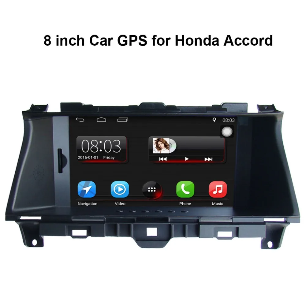 Flash Deal 8 inch Android 7.1 Capacitance Touch Screen Car Media Player for Honda Accord (2008-2012) GPS Navigation Bluetooth 1