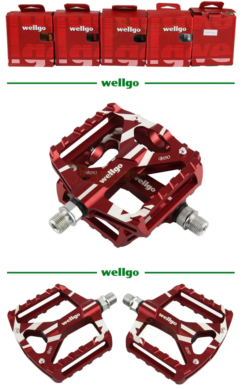 Оригинальная педаль wellgo kb012 b130 mtb, педали для горного велосипеда, алюминиевые/легированные велосипедные педали, запчасти, велосипедные шипы