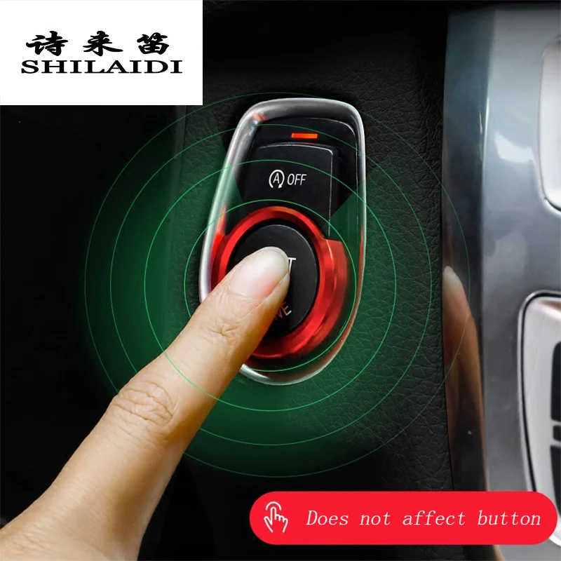 Car Styling Key Start Button Decorative Frame Interior Covers stickers Trim For BMW 1/2/3 series F20 F21 F30 X1 F48 Accessories Car Styling Key Start Button Decorative Frame Interior Covers stickers Trim For BMW 1/2/3 series F20 F21 F30 X1 F48 Accessories