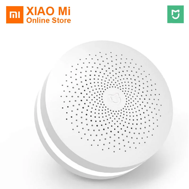

2019 New Xiaomi Mijia Multifunctional Gateway 2 Hub Alarm System Intelligent Online Radio Night Light Bell Smart Home Hub