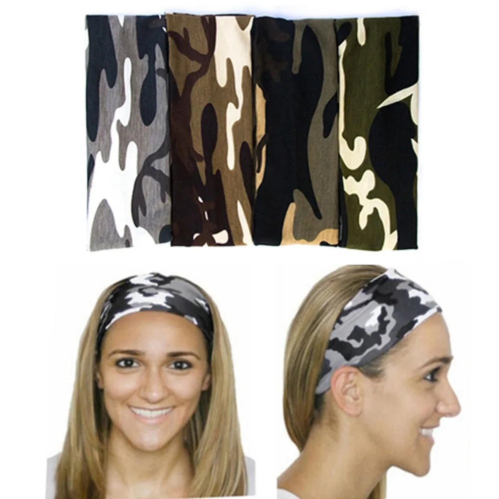 Furling Free Shipping New Arrival Fashion Women Camo Sport headbands ...