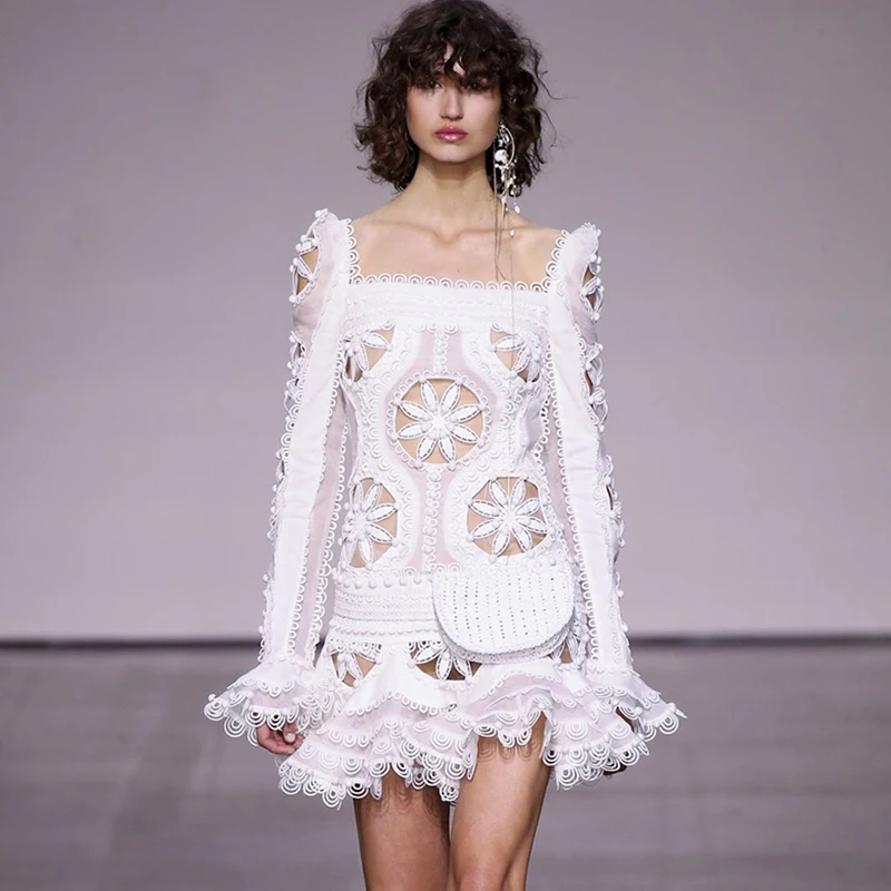 

2018 summer embroidery sexy dress black white women dress high quality