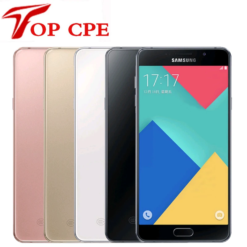 

Original Unlocked Samsung Galaxy A7 2016 A7100 Dual Sim 5.5" 1080P 3GB RAM 16GB ROM 13.0MP 4G LTE Octa core Mobile Cell phone