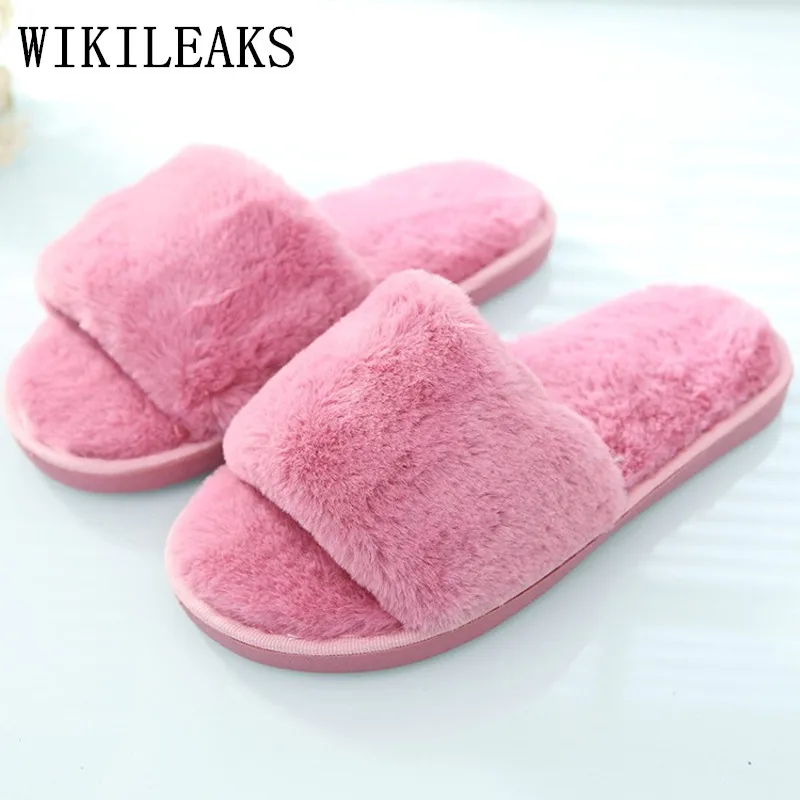 

2019 Men Shoes Winter Fur Sandals Lovers Slippers Designer Version Slides Mans pantoufle Home Slippers Famous Brand Fur Slippes