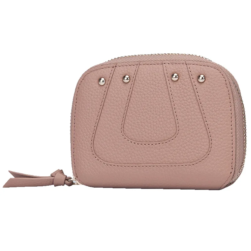 

In the autumn of 2017 new Korean Short multi Card Wallet Leather Wallet female head layer kraft bag zero wallet