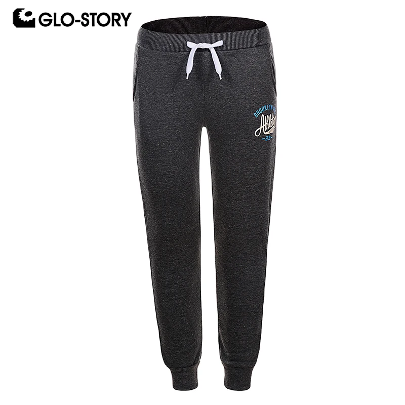 GLO-STORY 2018 Teenage Children Boys Casual Streetwear Fleece Pants Kids Boy Letter Print Tracksuit Sweatpants |