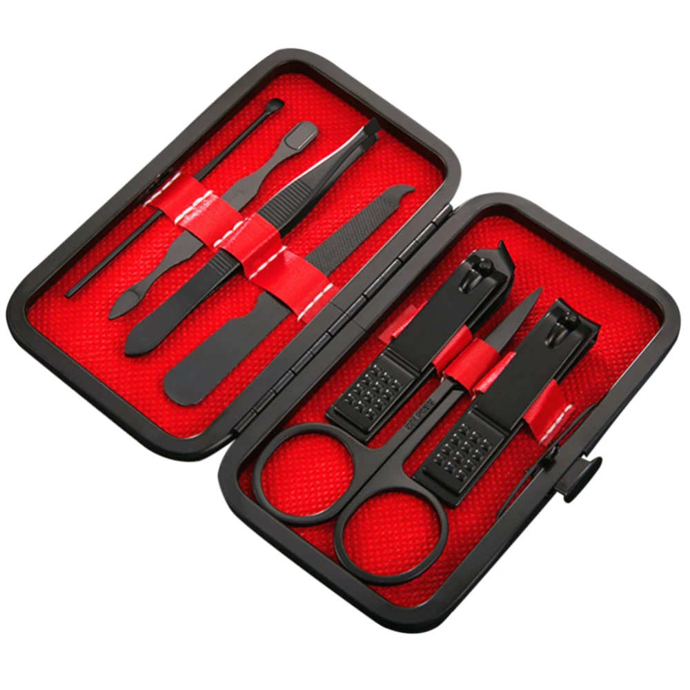

7pcs /set Manicure Nail Clippers Cutter Pedicure Travel Hygiene Kit Drop Ship Stainless Steel Nail Cutter Tool Set