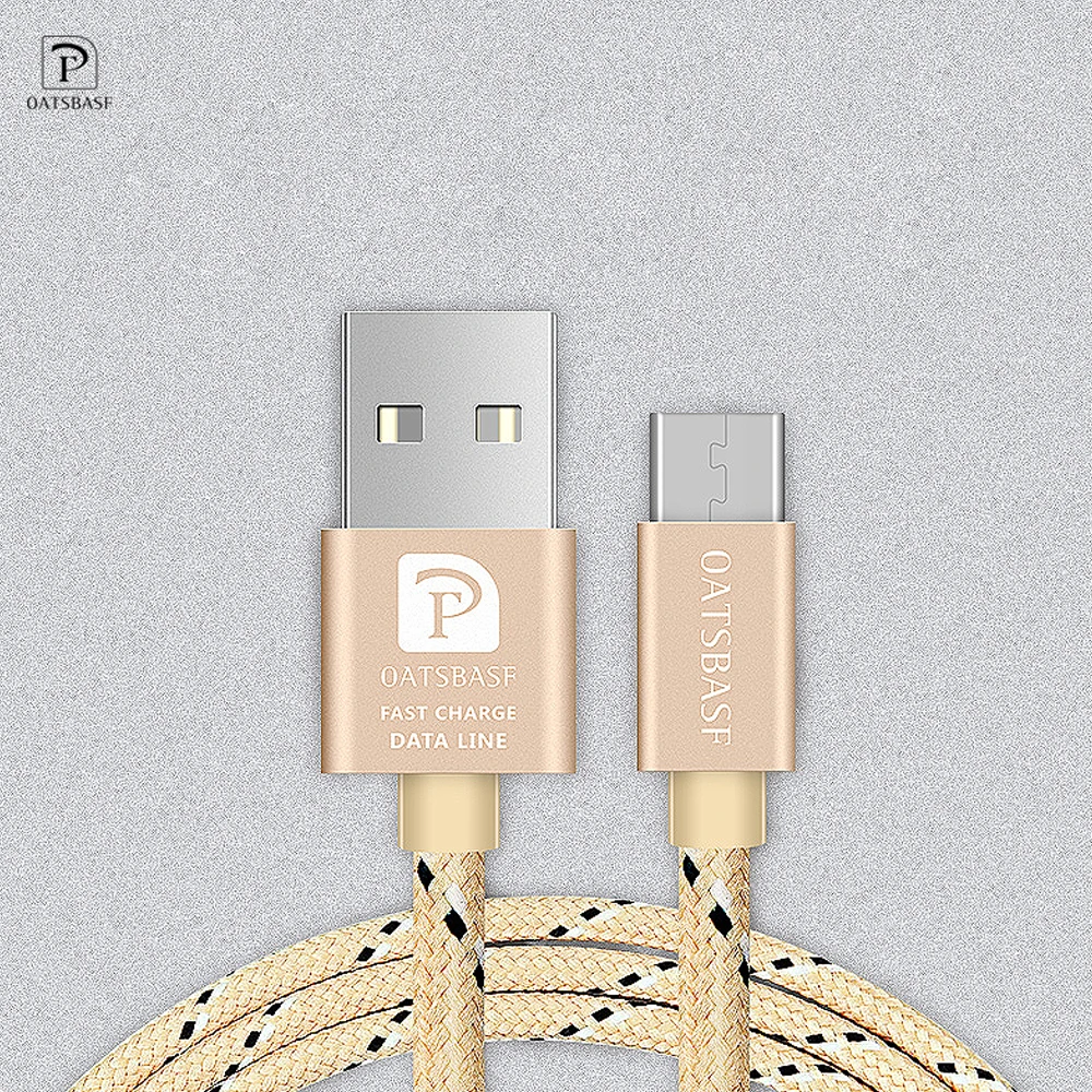 Кабель OATSBASF usb type C для samsung Galaxy S9 кабель быстрой зарядки Xiao mi A1 6 x 2 2s|Кабели