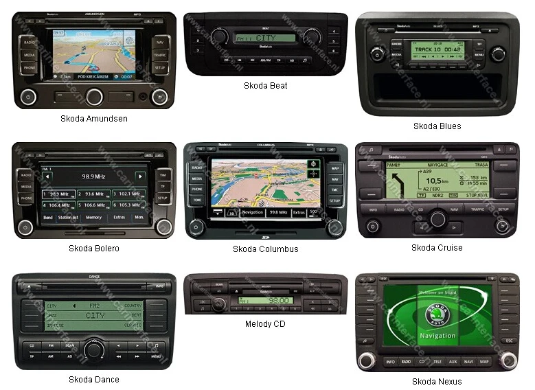 Car Radio USB SD Bluetooth MP3 Emulator For Skoda Super B Octavia 12pin Plug