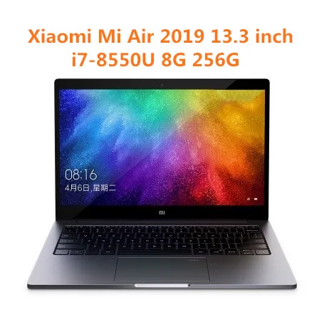 Xiaomi Mi Air 13,3 дюймовый ноутбук Windows 10 Intel Core i5-8250U/i7-8550U 1,6 GHz 8GB ram 256GB SSD датчик отпечатков пальцев - Цвет: i7-8550U 8G 256G