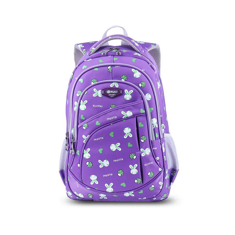 

2016 Cute Cartoon Rabbit School Bag Orange Outdor Backpacks for Children Large Capacity Waterproof Canvas Traveal Bag Mochila