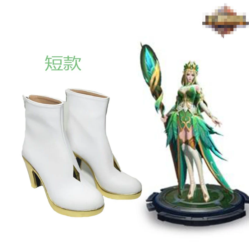 

Hot Game Arena of Valor Elf Princess Wang Zhaojun Short Boots Cosplay Shoes Z