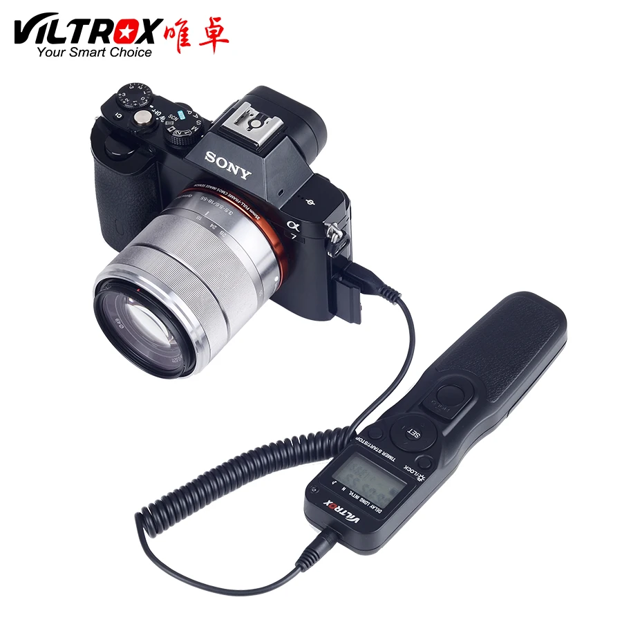 VILTROX Timer Remote Control Shutter Intervalometer with S2 Cable for SONY alpha A9 A7m3 a7R3 A7RII