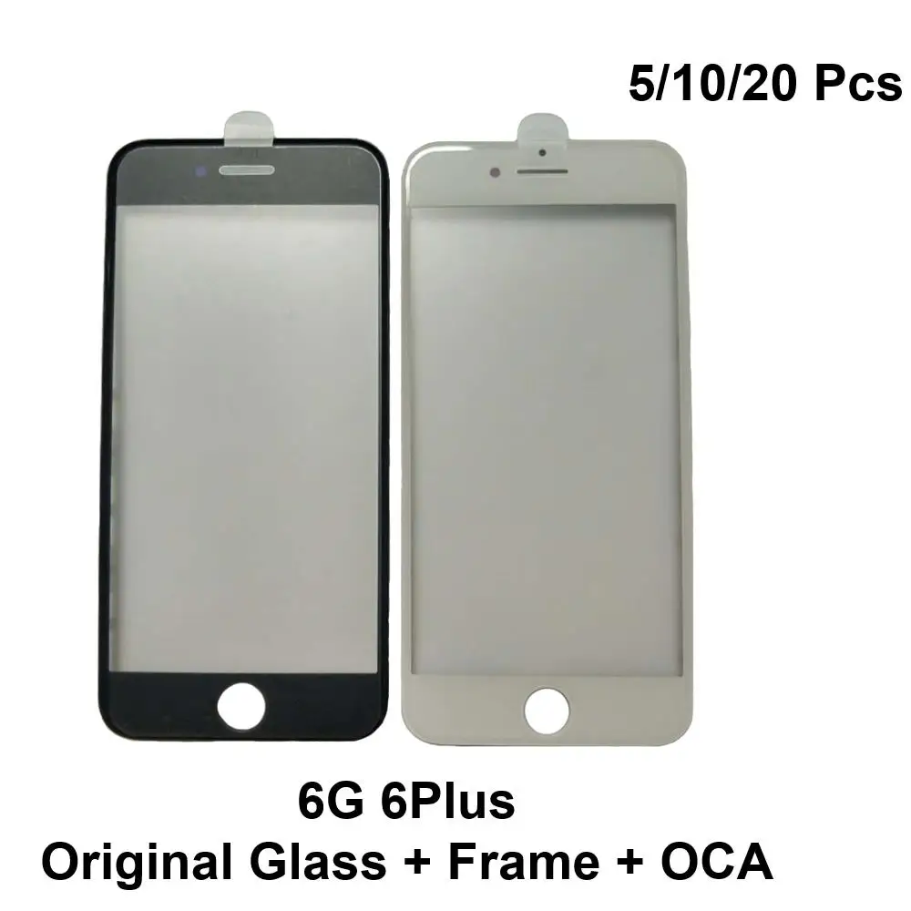 Оригинальное стекло с рамкой OCA пленкой для iPhone 6 6Plus холодный пресс ЖК экран в