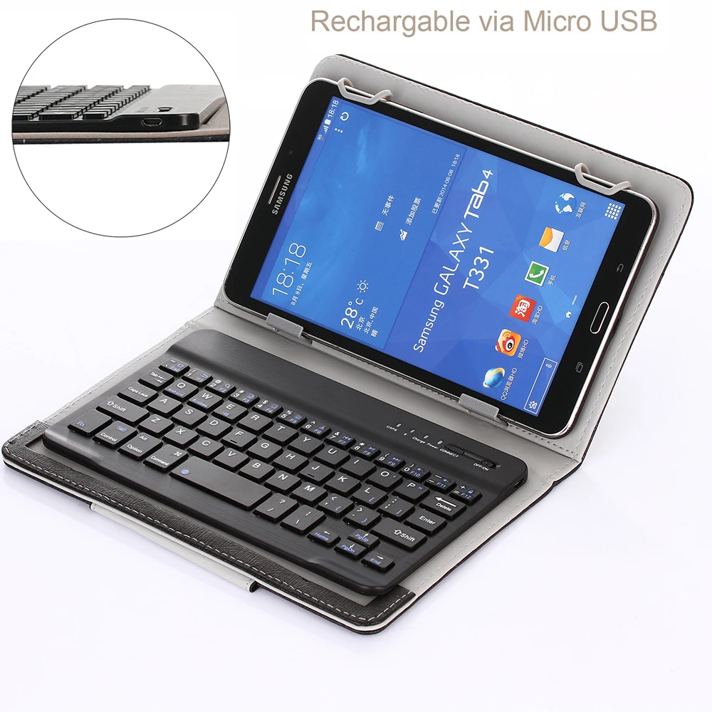 AIBOULLY Case Cover for Archos 101 Oxygen 10.1 inch UNIVERSAL DETACHABLE Wireless Bluetooth Keyboard Customized|universal bluetooth keyboard|case
