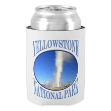 Старинные Прекрасные Пейзажи Йеллоустонский Национальный Парк Старый Верный Гейзер Может Охладитель Пива Может Держатели Напитков Изоляторы для Дома