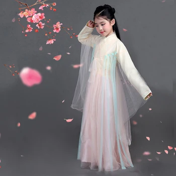 

Chinese ancient clothes movie cosplay costume fairy dress dance kid hanfu-dress fashion family matching mother daughter mom girl