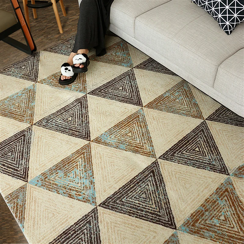 Bedside Carpet Modern Geometric Rectangle Floor MATS Bedroom Livng Room