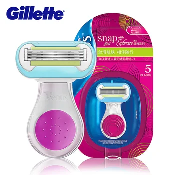 

Gillette Venus Shaver Razor 3 Layer Women Razor Blades Women Safety Shaving Hair Removal Razors 1 Holder 2 Blades For Bikini