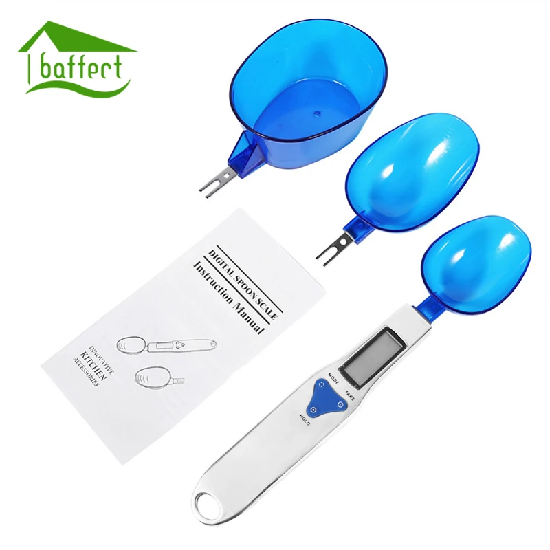 

Baffect New 300g/0.1g Portable LCD Digital Kitchen Scale Measuring Spoon Gram Electronic Spoon Weight Volumn Food Scale Tools