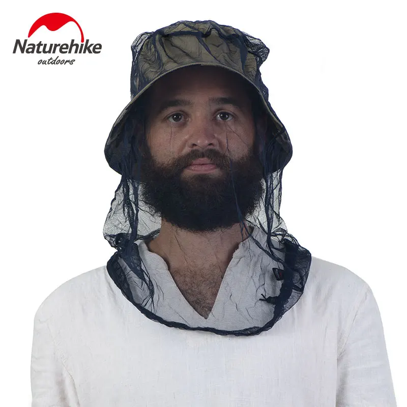 

Naturehike New Hunting Cap Cover Mosquitoes Helmet Net Insect Resistant Mask Insect Net Head Net