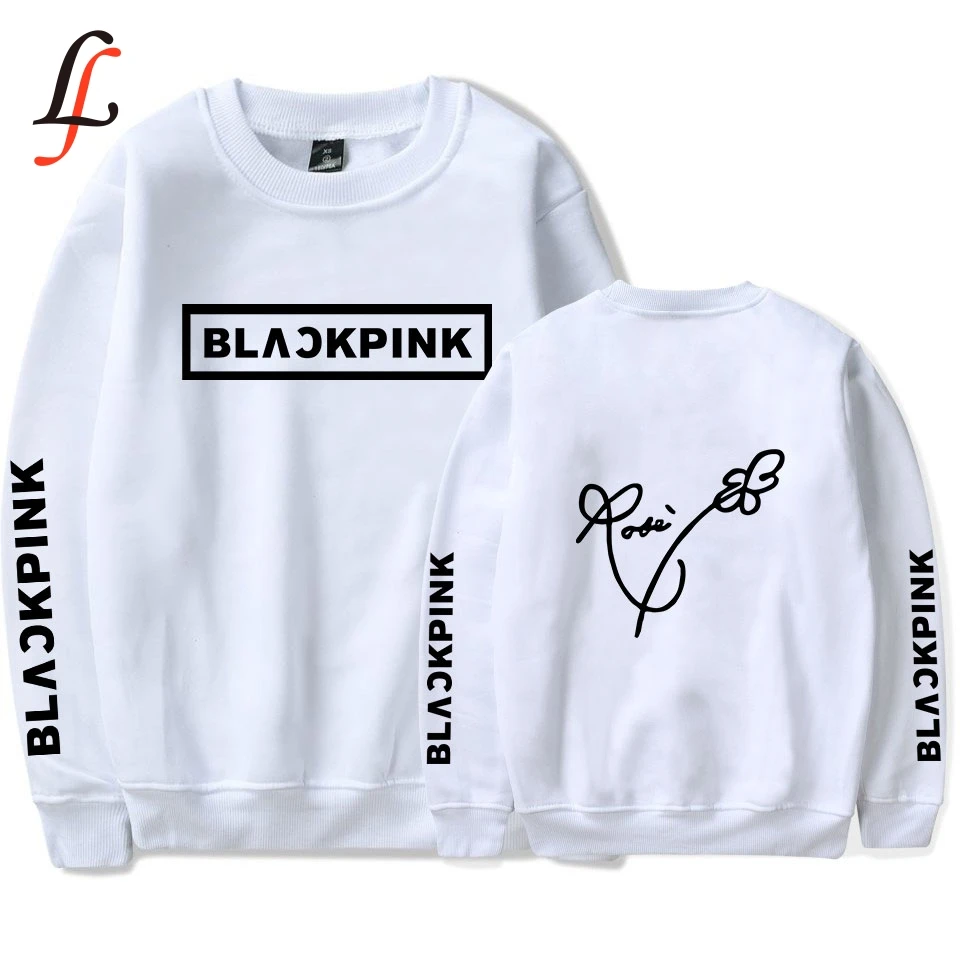 Blackpink Sweatshirt Round Collar Printed Highsreet Oversize High Quality K-pop Sweatshirt Unisex streetwear Clothes
