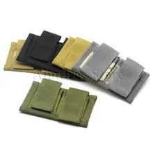 Тактический военный портативный двойной чехол для Speedloader, нейлоновый ремень, застежка на липучке и застежке, подходит для 22 Mag thru 44 Mag